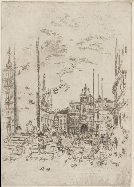 The Piazzetta, 1879-1880. Creator: James Abbott McNeill Whistler.
