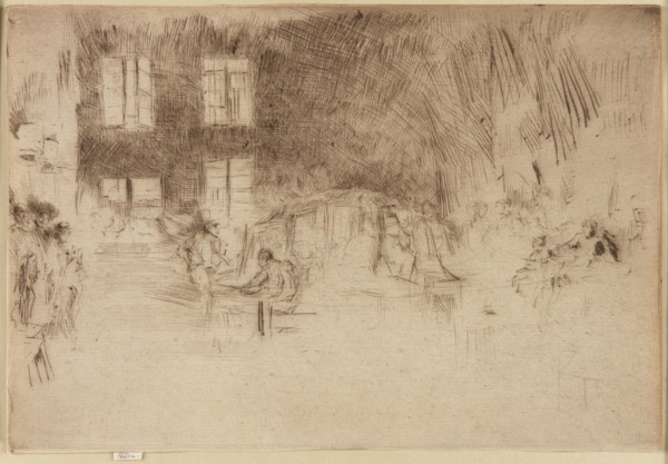 Murano-Glass Furnace, 1879-1880. Creator: James Abbott McNeill Whistler.