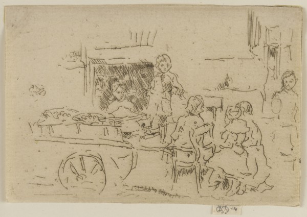 Children's Fruit Barrow, 1887. Creator: James Abbott McNeill Whistler.