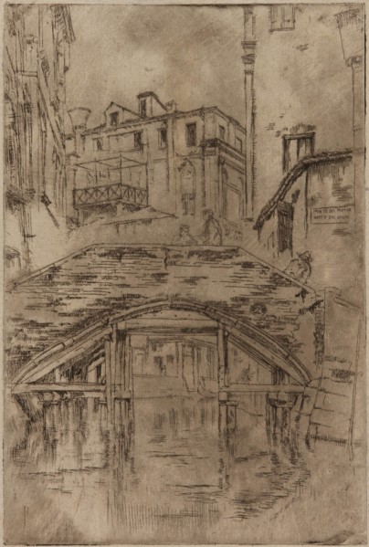 Ponte del Piovan, 1879-1880. Creator: James Abbott McNeill Whistler.