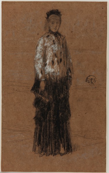 The Ermine Coat, 1870-1873. Creator: James Abbott McNeill Whistler.