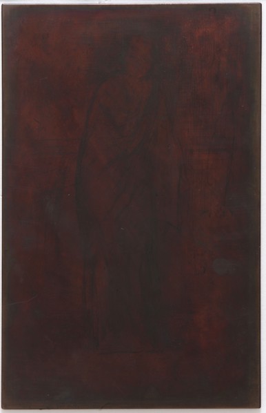 The Model Resting: Printing plate/block, 1870. Creator: James Abbott McNeill Whistler.