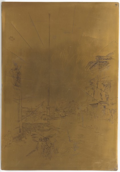 Cancelled Printing Plate for The Little Mast, 1879-1880. Creator: James Abbott McNeill Whistler.