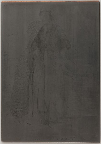 La Mere Gerard. One of the Twelve Etchings from Nature, 1857-1858. Creator: James Abbott McNeill Whistler.