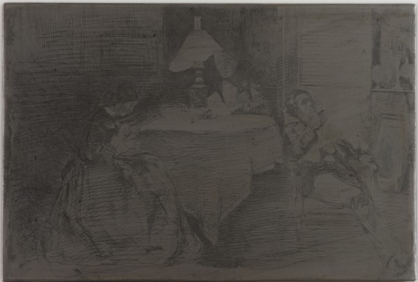 The Music Room, 1858. Creator: James Abbott McNeill Whistler.