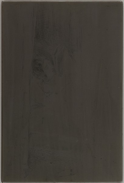 Reading in Bed, 1858. Creator: James Abbott McNeill Whistler.