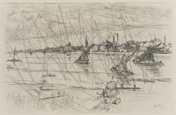 Battersea Reach, 1863. Creator: James Abbott McNeill Whistler.