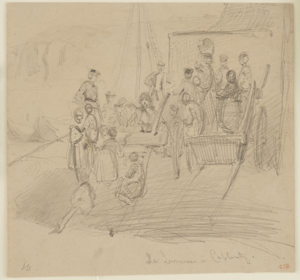 La Jeunesse a Coblentz, 1858. Creator: James Abbott McNeill Whistler.