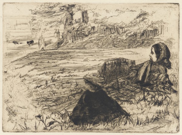 Nursemaid and Child, 1859. Creator: James Abbott McNeill Whistler.