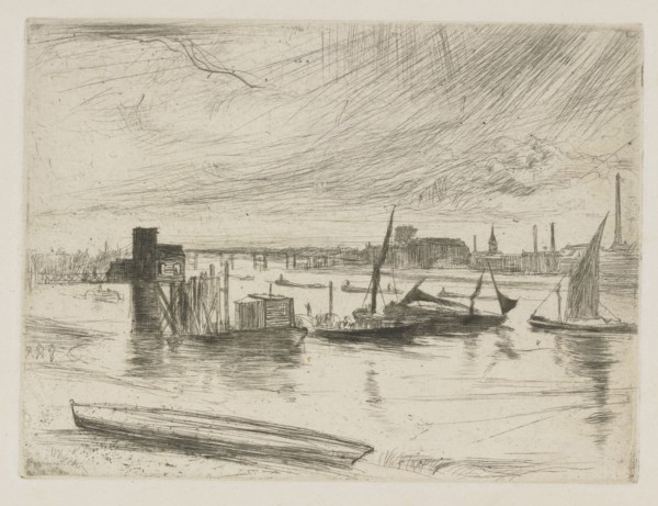 Battersea Dawn (Cadogan Pier), 1863. Creator: James Abbott McNeill Whistler.