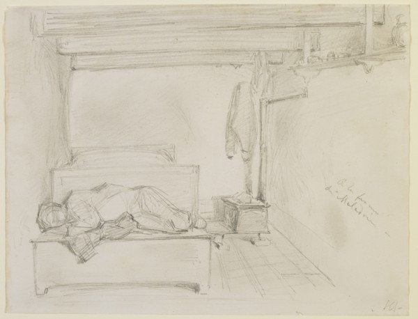 A la Ferme de Maladrie, 1858. Creator: James Abbott McNeill Whistler.