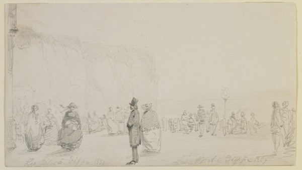 Les Côtes à Dieppe, 1857. Creator: James Abbott McNeill Whistler.