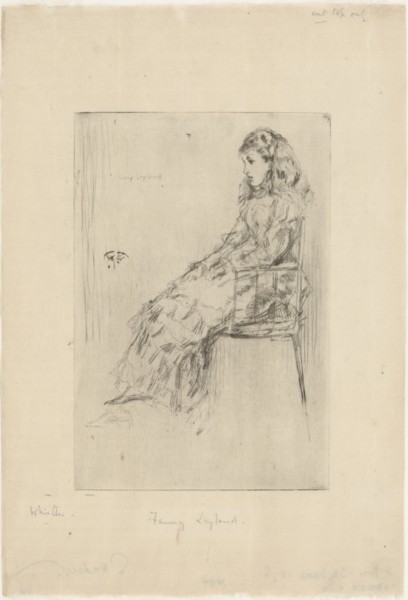 Fanny Leyland, 1873. Creator: James Abbott McNeill Whistler.