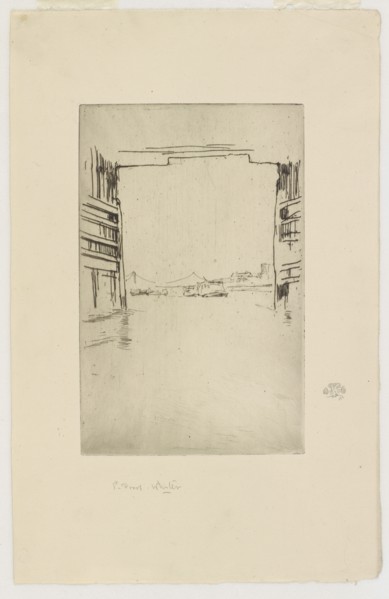 Under Old Battersea Bridge, 1879. Creator: James Abbott McNeill Whistler.