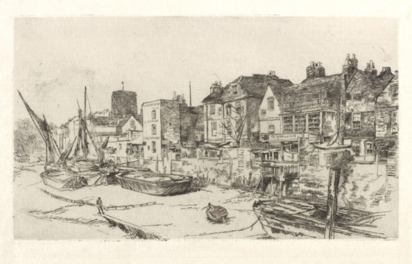 The 'Adam and Eve', Old Chelsea, 1879. Creator: James Abbott McNeill Whistler.