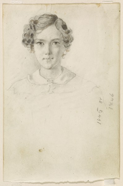 Portrait of Whistler, 1845 or 1846. Creator: James Abbott McNeill Whistler.