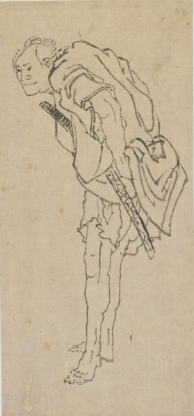 Standing man, late 18th-early 19th century. Creator: Hokusai.