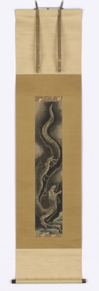 Descending dragon, late 18th-early 19th century. Creator: Hokusai.