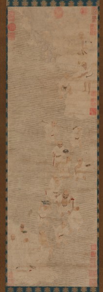 Eighteen Luohans Crossing a River, Ming dynasty, 16th-17th century. Creator: Unknown.