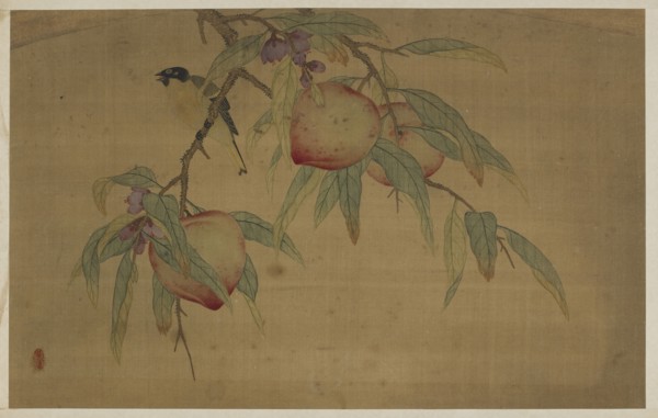 Bird, Fruit, and Flowers, Qing dynasty, 1741. Creator: Wu Zhang.