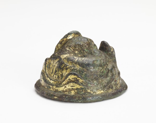 Mat weight in the form of a tiger in mountains, Han dynasty, 206 BCE-220 CE. Creator: Unknown.