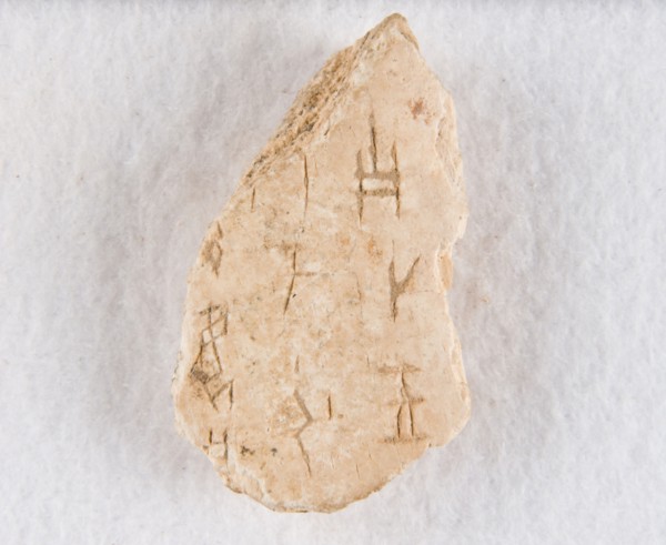 Inscribed bone fragment ("oracle bone"), Late Shang dynasty, ca. 1300-1050 BCE. Creator: Unknown.