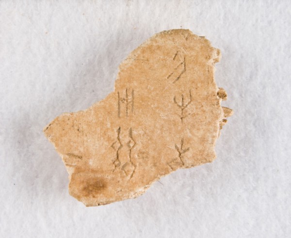 Inscribed bone fragment ("oracle bone"), Late Shang dynasty, ca. 1300-1050 BCE. Creator: Unknown.