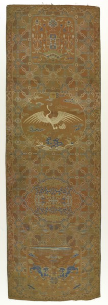 Brocade panel, Qing dynasty, 18th century. Creator: Unknown.