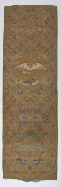 Brocade panel, Qing dynasty, 18th century. Creator: Unknown.