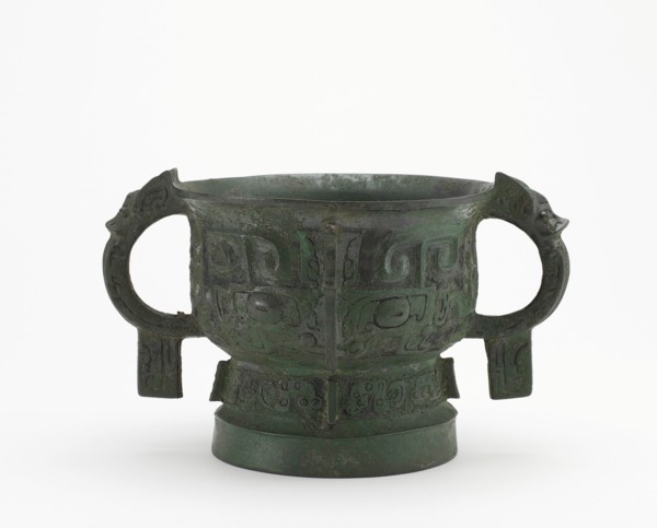 Ritual grain server (gui) with masks, Western Zhou dynasty, ca. late 11th-early 10th century BCE. Creator: Unknown.