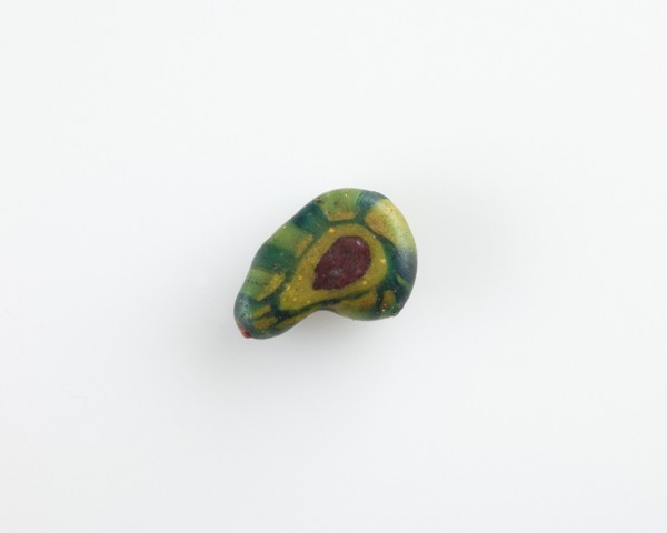 Bead, ear-shaped. Pierced, Ptolemaic Dynasty, 305-30 BCE. Creator: Unknown.