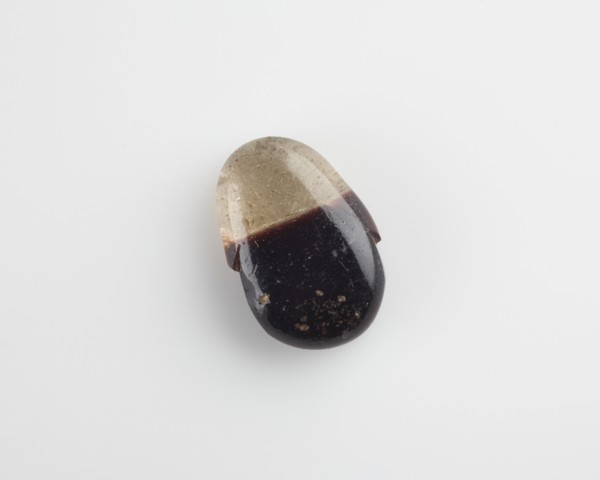 Button bead pendant (one-half of), Ptolemaic Dynasty, 4th century BCE. Creator: Unknown.