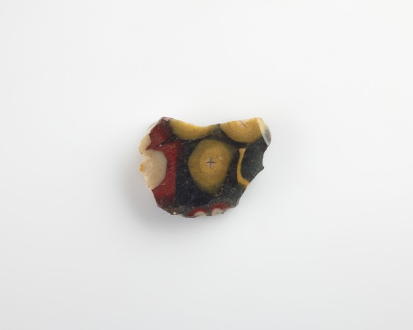 Fragment of an inlay with a floral pattern, Ptolemaic Dynasty or Roman Period, 305 BCE-14 CE. Creator: Unknown.
