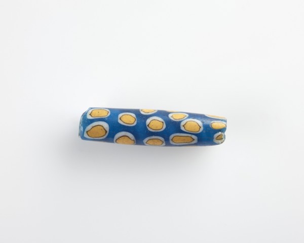 Bead, cylindrical; longitudinal bore, Ptolemaic Dynasty or Roman Period, 305 BCE-14 CE. Creator: Unknown.