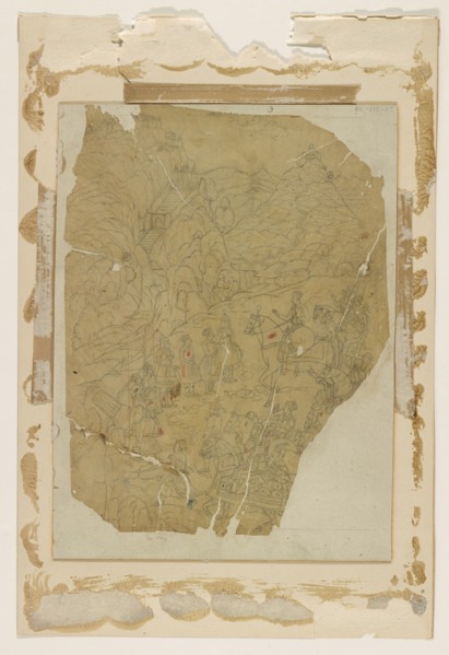 Indian manuscript; Mughal, 17th century. Creator: Unknown.