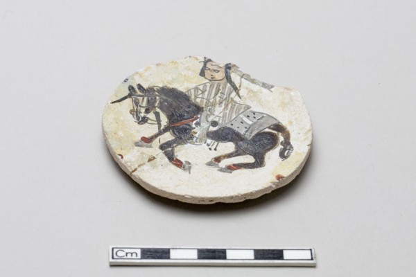 Fragment of a rider, Saljuq period, early 13th century. Creator: Unknown.