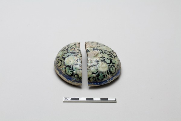 Two fragments of a lid, Saljuq period, early 13th century. Creator: Unknown.