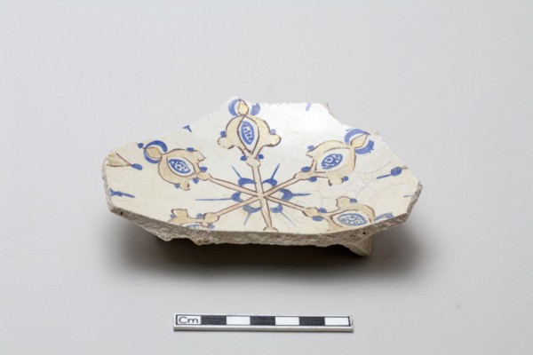 Fragmentary base of a large bowl, Saljuq period, early 13th century. Creator: Unknown.