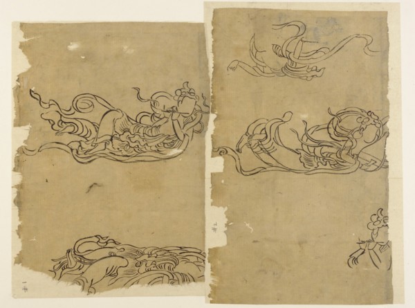 Buddhist angel--Apsaras, Edo period, 1573-1615. Creator: Unknown.