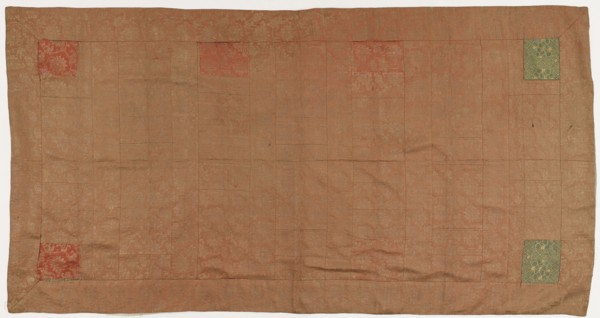 Brocade, silk. A Buddhist monk's robe, patched: Kesa, Edo period, 1615-1868. Creator: Unknown.