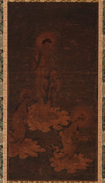 Buddha Amida's welcoming descent, Kamakura period, (14th century?). Creator: Unknown.