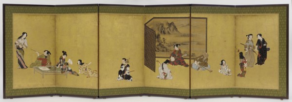 Indoor occupations, Momoyama period, 1568-1615. Creator: Unknown.