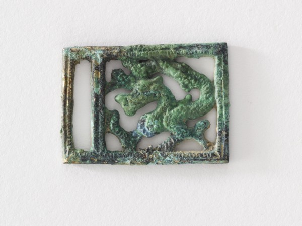 Costume ornament: striding dragon, Goryeo period, 12th-13th century. Creator: Unknown.