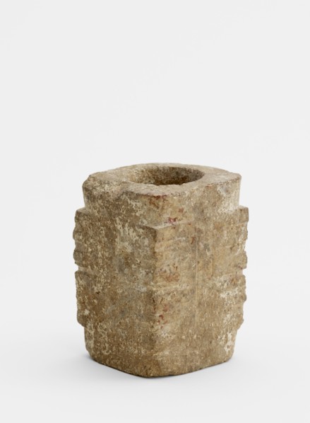 Two-tier tube (cong ?) with masks, Late Neolithic period, ca. 3300-ca. 2250 BCE. Creator: Unknown.
