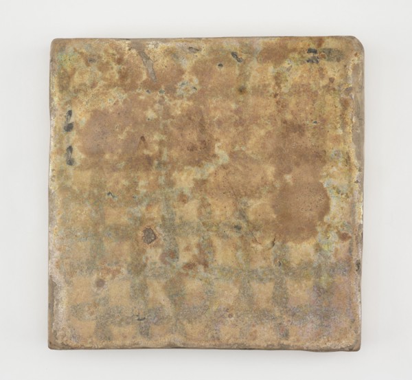 Tile, square, Abbasid period, late 12th-early 13th century. Creator: Unknown.