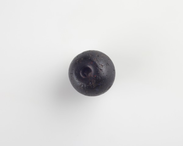 Bead, spherical, with inwardly rounded bore, (4th century?). Creator: Unknown.