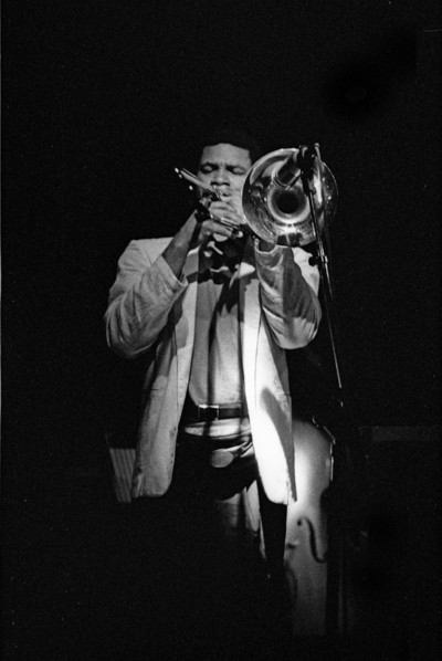 Robin Eubanks, Ronnie Scott’s Jazz Club, Soho, London, May 1990. Creator: Brian O'Connor.