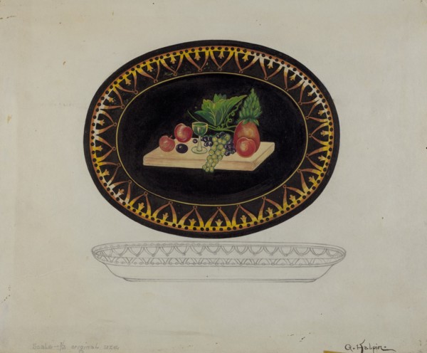 Tray, 1935/1942. Creator: Grace Halpin.