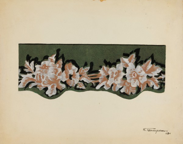 Wall Paper Border, 1936. Creator: Nicholas Acampora.