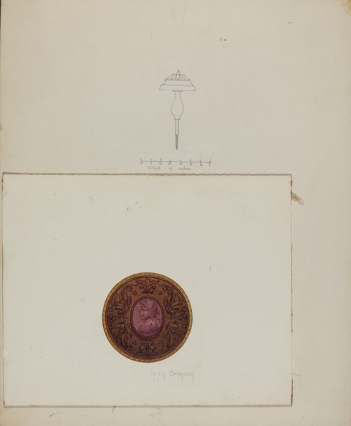Curtain Tie-back, 1937. Creator: Grace Halpin.